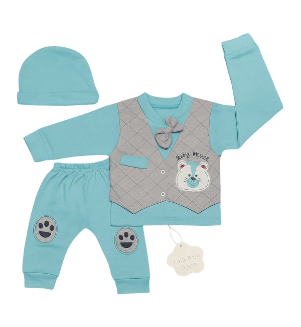 Newborn Baby Boy Suite with Bowtie Vest