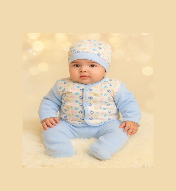 Newborn Baby FLEECE Suit (pack of 3)